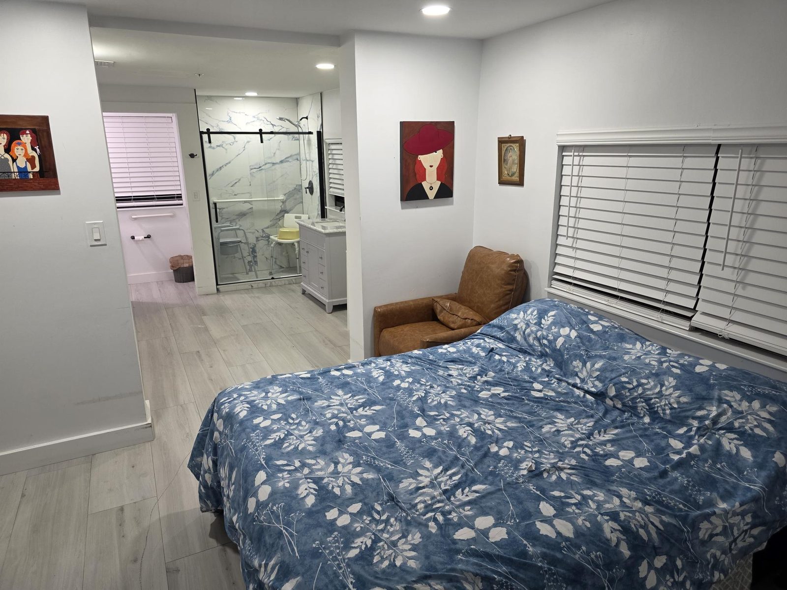Bedroom with a view of the bathroom at Mary's House ALF in Palmetto Bay